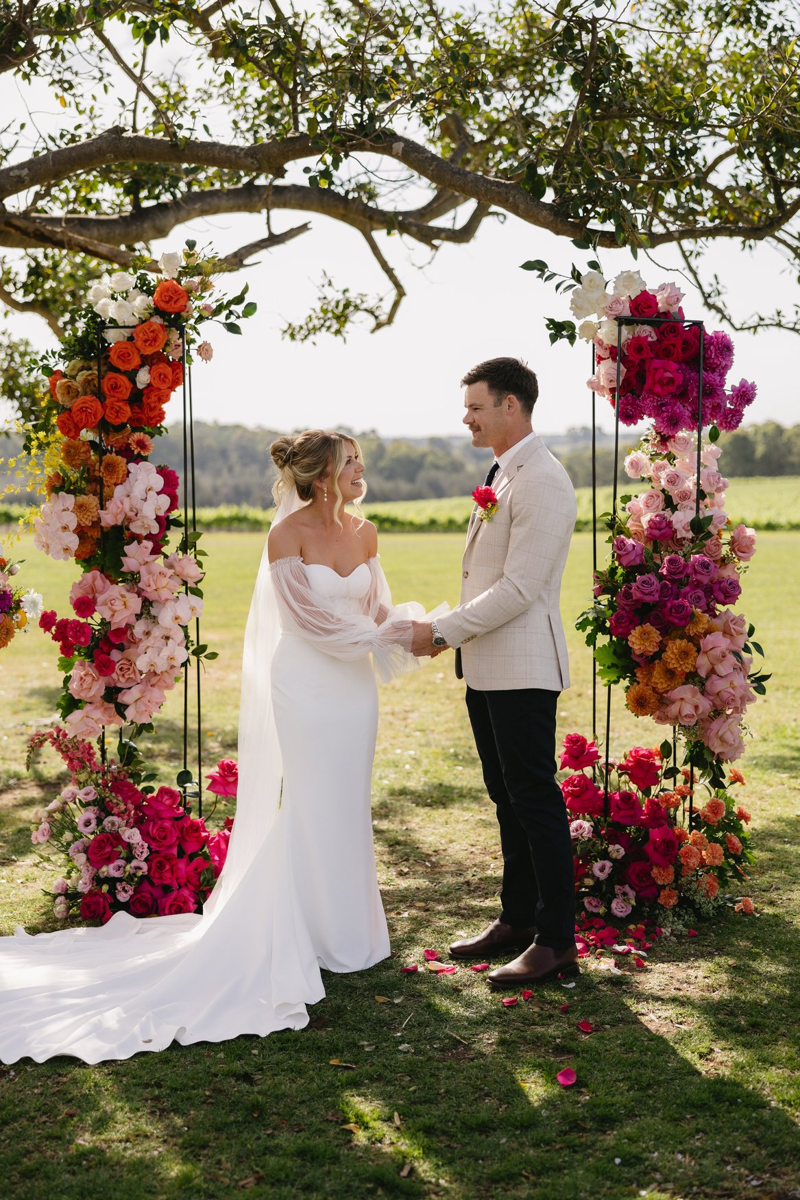 The Mountain View ceremony under the fig tree