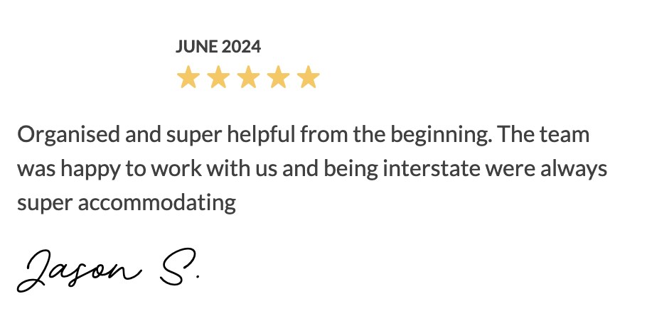 Five-star Easy Weddings review from Jason S.